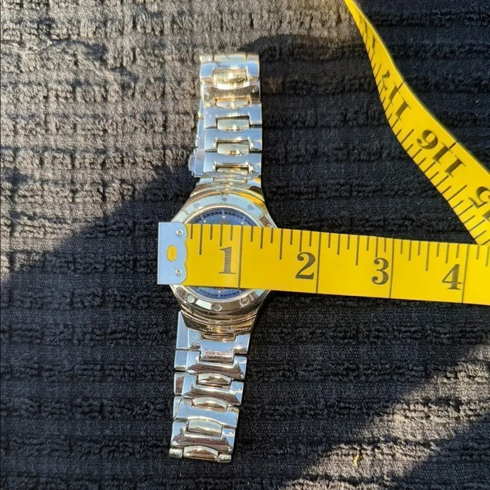 Vellaccio Gold Silver Watch with Blue Dial